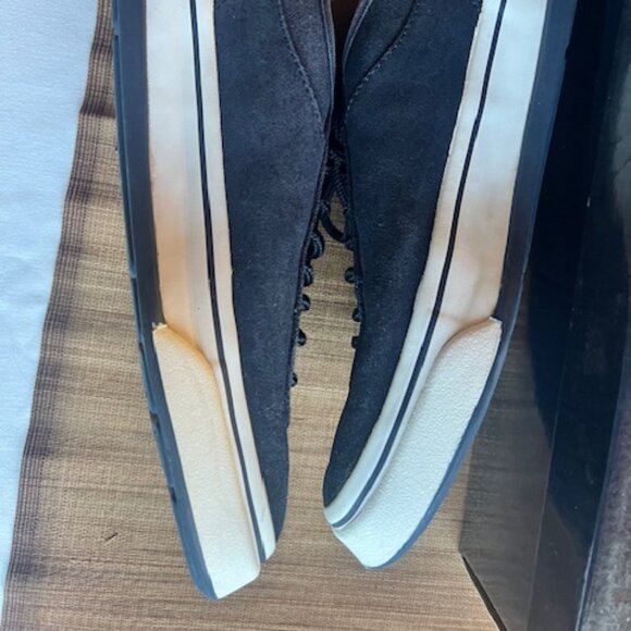 Polo Ralph Lauren Vintage Polo Sport Navy Suede Sneakers - Women's Size 7.5 - Picture 13 of 14